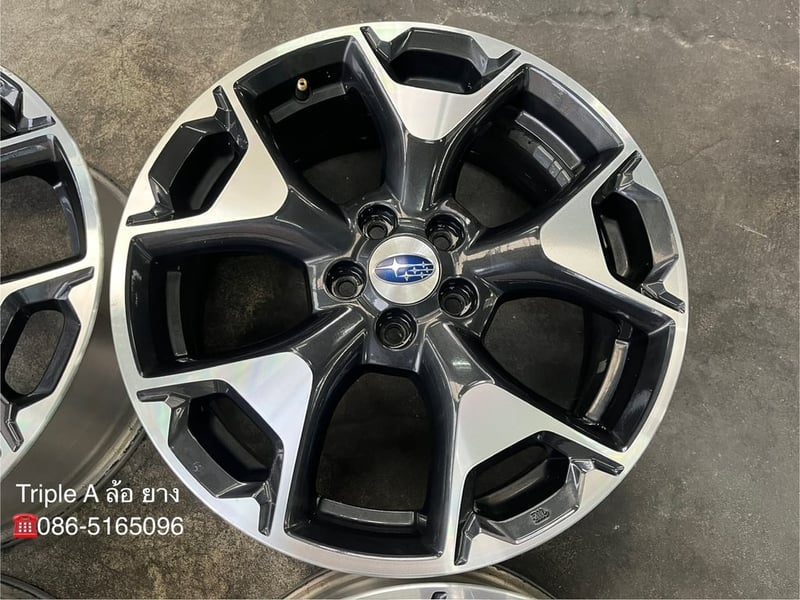 ล้อแม็ก 5รู100 Subaru XV ขอบ 17 ดำหน้าเงา