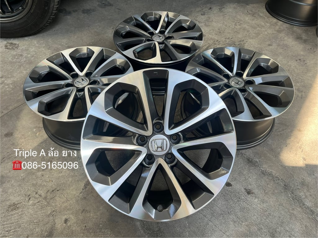 ล้อแม็ก Honda Accord G9 ขอบ 18 สีเทาหน้าเงา สวยกริ๊บ