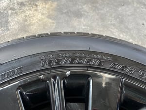 ล้อแม็กพร้อมยาง Honda City Hatchback RS ขอบ 16 สีดำ สวยมาก