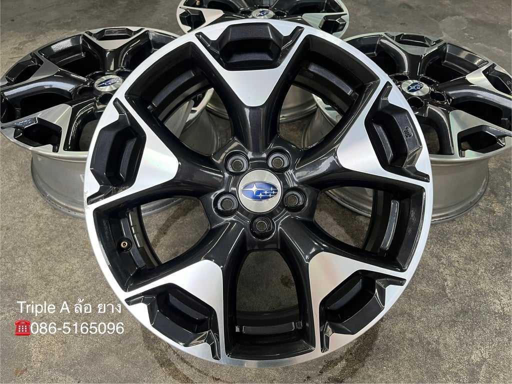 ล้อแม็ก 5รู100 Subaru XV ขอบ 17 ดำหน้าเงา ล้อแม็ก 5รู100 Subaru XV ขอบ 17 ดำหน้าเงา