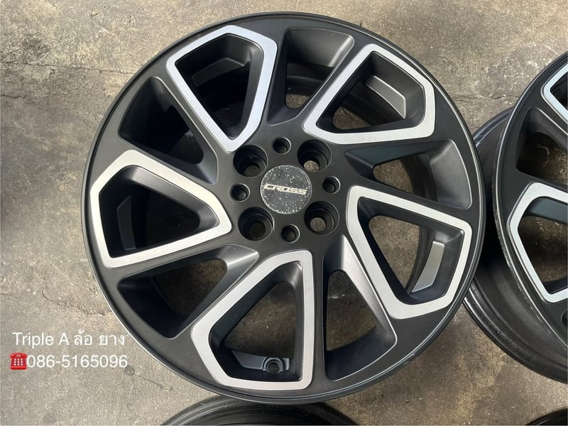 ล้อแม็ก 4รู100 Toyota Yaris Cross ขอบ 16 ดำหน้าเงา สวยกริ๊บ