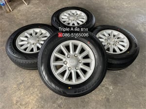 ล้อแม็ก ISUZU D-Max ขอบ 15 พร้อมยางใหม่ 215-70-15 Bridgestone ปี 25
