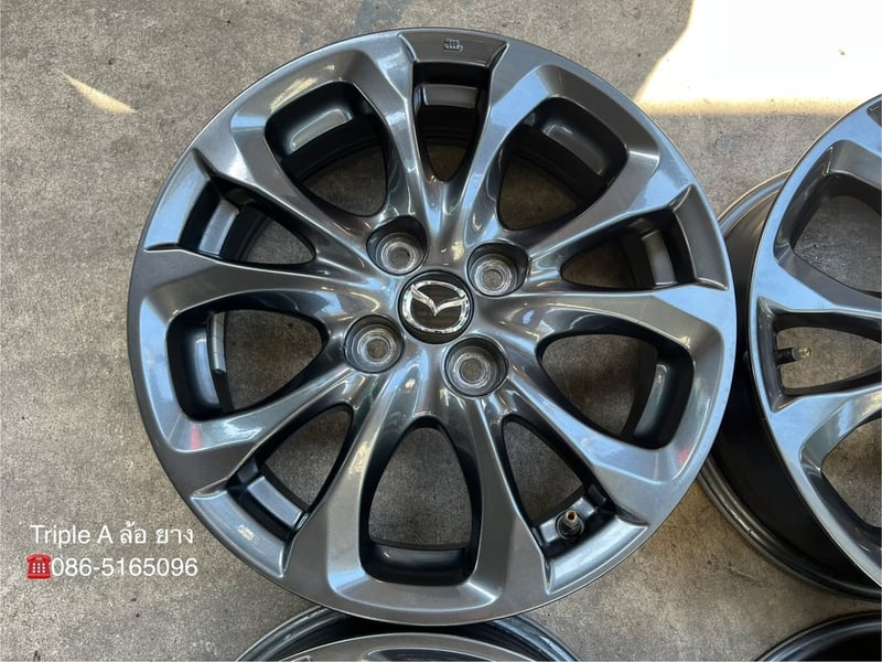 ล้อแม็ก Mazda 2 Skyactive ขอบ 15 สีดำ สภาพสวย