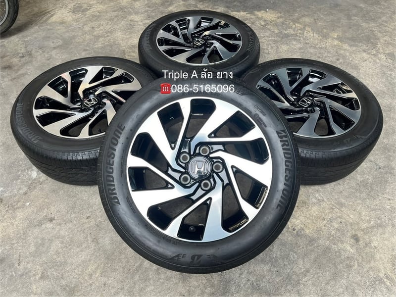 ล้อแม็ก Honda Civic FC ขอบ 16 พร้อมยาง 215-55-16 Bridgestone ปี 22