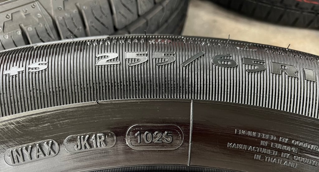 ยางใหม่ป้ายแดง 255-65-18 Goodyear ปี 25 ใหม่กริ๊บ ไม่ผ่านการใช้งาน