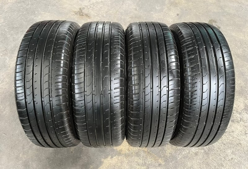 ล้อแม็กป้ายแดง 5รู114 Mitsu Xpander ขอบ 16 ดำหน้าเงา พร้อมยาง 205-55-16 Maxxis ปี 22