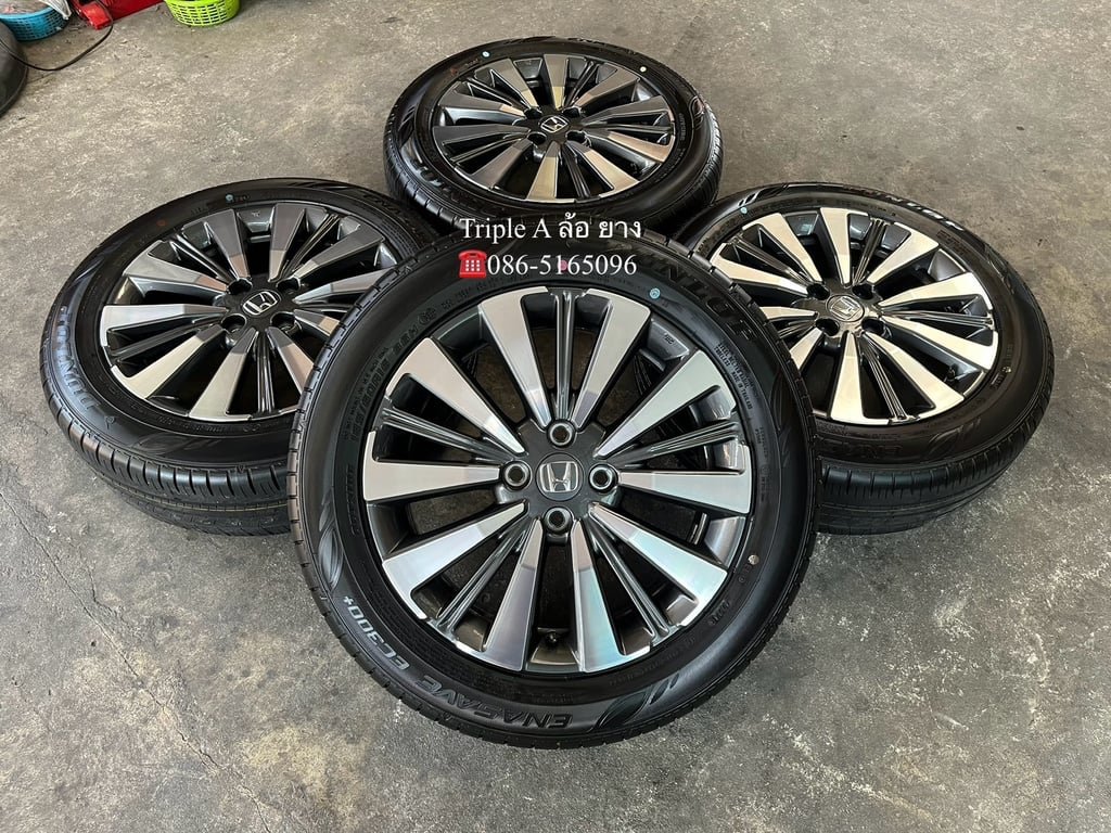 ล้อแม็กพร้อมยางใหม่ป้ายแดง Honda City Turbo รุ่นใหม่ล่าสุด ขอบ 16 ใหม่กริ๊บ