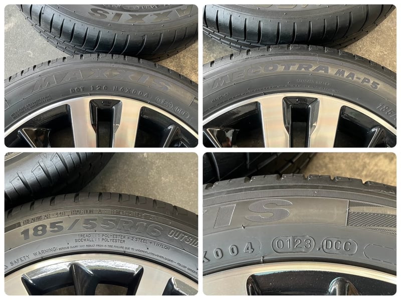 ล้อแม็กแถมยาง Honda Jazz GK ตัวท็อป ขอบ 16 ดำหน้าเงา