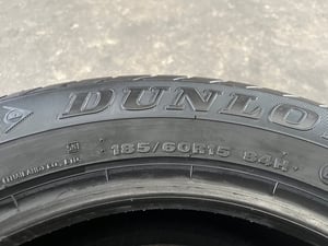 ยางใหม่ 185-60-15 Dunlop ปลายปี 25 ใหม่กริ๊บ