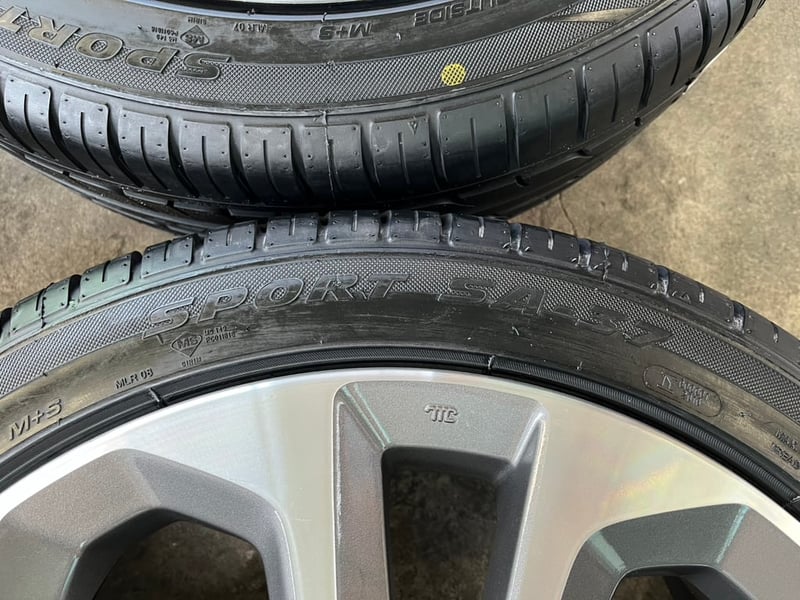 ล้อแม็ก Honda Accord G9 ขอบ 18 สีเทาหน้าเงา พร้อมยางใหม่ 225-45-18 GOODRIDE ปี 25