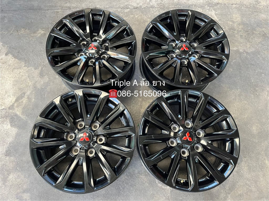 ล้อแม็ก 6รู139 Mitsu Triton Plus ขอบ 17 สีดำ