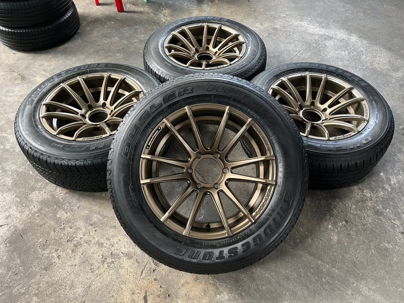 ล้อแม็ก 6รู139 COSMIS(งาน P&P Superwheel) ขอบ 18 แถมยาง 265-60-18 Bridgestone ปลายปี 20
