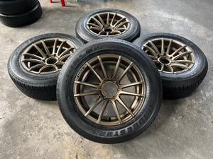ล้อแม็ก 6รู139 COSMIS(งาน P&P Superwheel) ขอบ 18 แถมยาง 265-60-18 Bridgestone ปลายปี 20