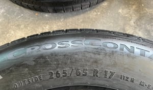 ยางป้ายแดง 265-65-17 Continental ปี 25 สวยกริ๊บ ยางป้ายแดง 265-65-17 Continental ปี 25 สวยกริ๊บ