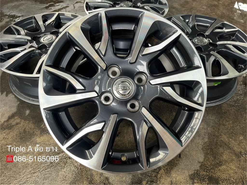 ล้อแม็ก Nissan Almera Sportech รุ่นใหม่ ขอบ 15 เทาหน้าเงา สวยกริ๊บ ล้อแม็ก Nissan Almera Sportech รุ่นใหม่ ขอบ 15 เทาหน้าเงา สวยกริ๊บ