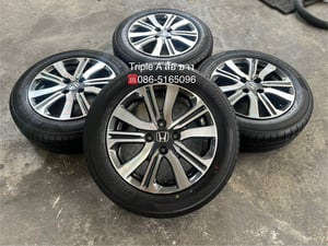 ล้อแม็ก Honda City ตัวท็อป ขอบ 15 เทาหน้าเงา พร้อมยาง 175-65-15 Yokohama ปี 25 ล้อแม็ก Honda City ตัวท็อป ขอบ 15 เทาหน้าเงา พร้อมยาง 175-65-15 Yokohama ปี 25