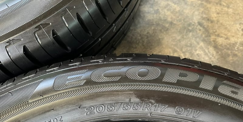 ยางป้ายแดง 205-55-17 Bridgestone ปี 26 ใหม่กริ๊บ ถอดจากรถใหม่ป้ายแดง