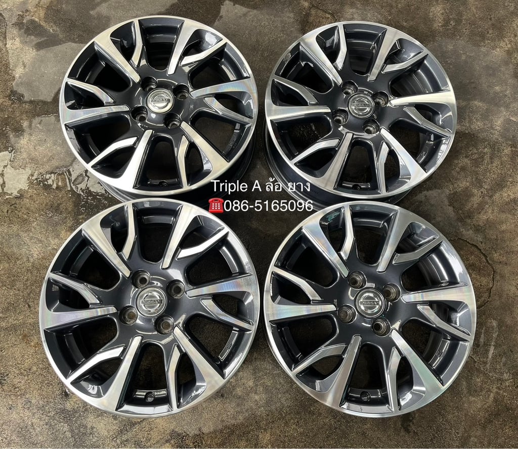 ล้อแม็ก Nissan Almera Sportech รุ่นใหม่ ขอบ 15 เทาหน้าเงา สวยกริ๊บ ล้อแม็ก Nissan Almera Sportech รุ่นใหม่ ขอบ 15 เทาหน้าเงา สวยกริ๊บ