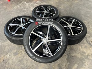 ล้อแม็กพร้อมยาง Honda HRV RS ขอบ 17 ดำหน้าเงา สภาพดี