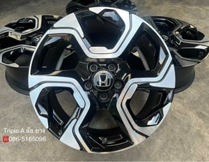 ล้อแม็ก 5รู114 Honda CRV G5 ตัวท็อป ขอบ 18 ดำหน้าเงา สวยกริ๊บ