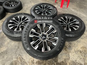 ล้อแม็ก Mitsu Pajero ตัวท็อป ขอบ 18 ดำหน้าเงา พร้อมยาง 255-65-18 Goodyear ปี 23 ล้อแม็ก Mitsu Pajero ตัวท็อป ขอบ 18 ดำหน้าเงา พร้อมยาง 255-65-18 Goodyear ปี 23