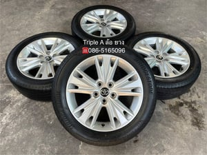 ล้อแม็ก 5รู114 Toyota INNOVA ขอบ 17 พร้อมยาง 215-55-17 Bridgestone ปี 23