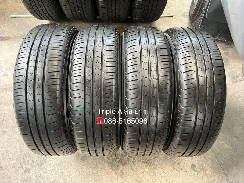 ยางป้ายแดง 195-60-16 Yokohama ปี 25 สวยกริ๊บ ถอดจากรถป้ายแดง