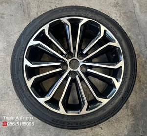 ล้ออะไหล่ 5รู100 Toyota Altis ขอบ 17 ดำหน้าเงา พร้อมยาง 215-45-17 Falken ปี 22