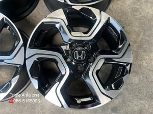 ล้อแม็ก 5รู114 Honda CRV G5 ตัวท็อป ขอบ 18 ดำหน้าเงา สวยกริ๊บ