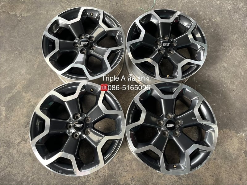 ล้อแม็ก 5รู100 Subaru XV ขอบ 17 ดำหน้าเงา