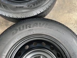 ล้อกระทะแถมยาง 5รู114 Toyota ขอบ 16 สีดำ