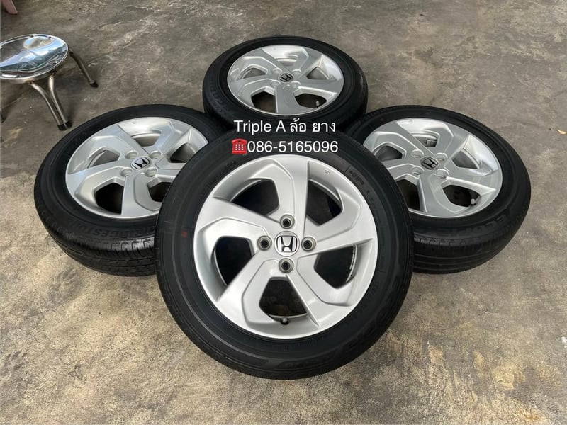 ล้อแม็ก Honda City ใบพัด ขอบ 15 แถมยาง 175-65-15 Bridgestone ปลายปี 20