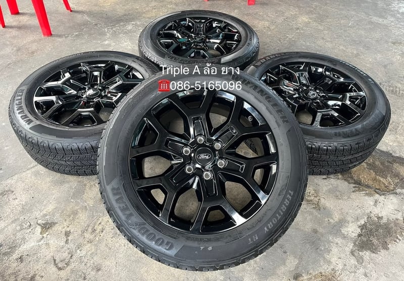ล้อแม็ก Ford Everest Next-Gen Sport ขอบ 20 พร้อมยางน้องๆป้ายแดง 255-55-20 GoodYear ปี 24