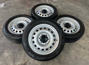 ล้อกระทะ 6รู139 Toyota ขอบ 17 แถมยาง 225-55-17 OTANI ปี 23