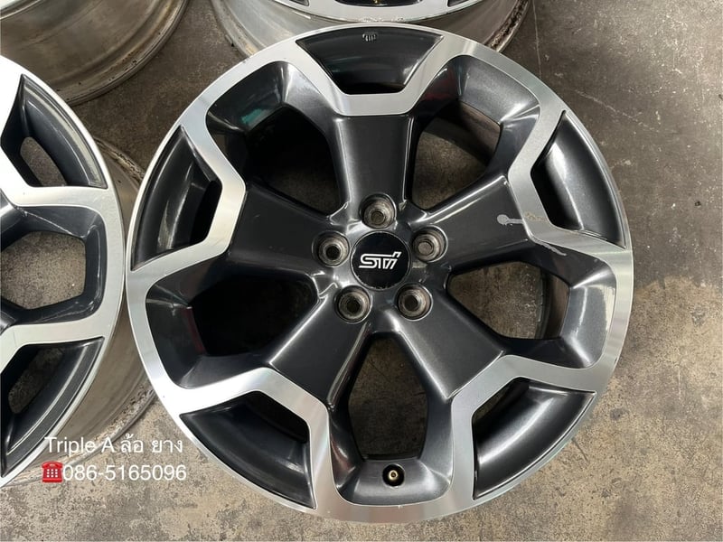 ล้อแม็ก 5รู100 Subaru XV ขอบ 17 ดำหน้าเงา