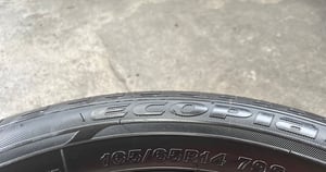 ยางป้ายแดง 165-65-14 Bridgestone ปลายปี 24 สวยกริ๊บ