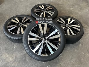 ล้อแม็กแถมยาง Honda Jazz GK ตัวท็อป ขอบ 16 ดำหน้าเงา