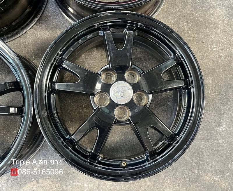 ล้อแม็ก 5รู100 Toyota Prius ขอบ 15 สีดำ