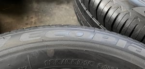ยางใหม่ป้ายแดง 195-65-15 Bridgestone สวยกริ๊บ ถอดจากรถใหม่ป้ายแดง