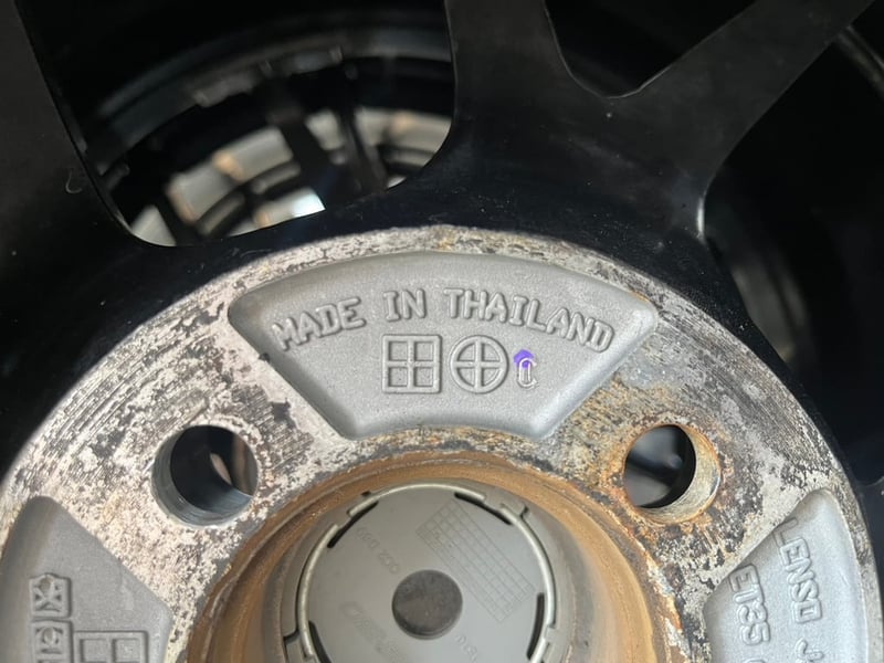 ล้อแม็กแถมยาง 4รู100 Lenso JAD แท้ ขอบ 17 สีดำ