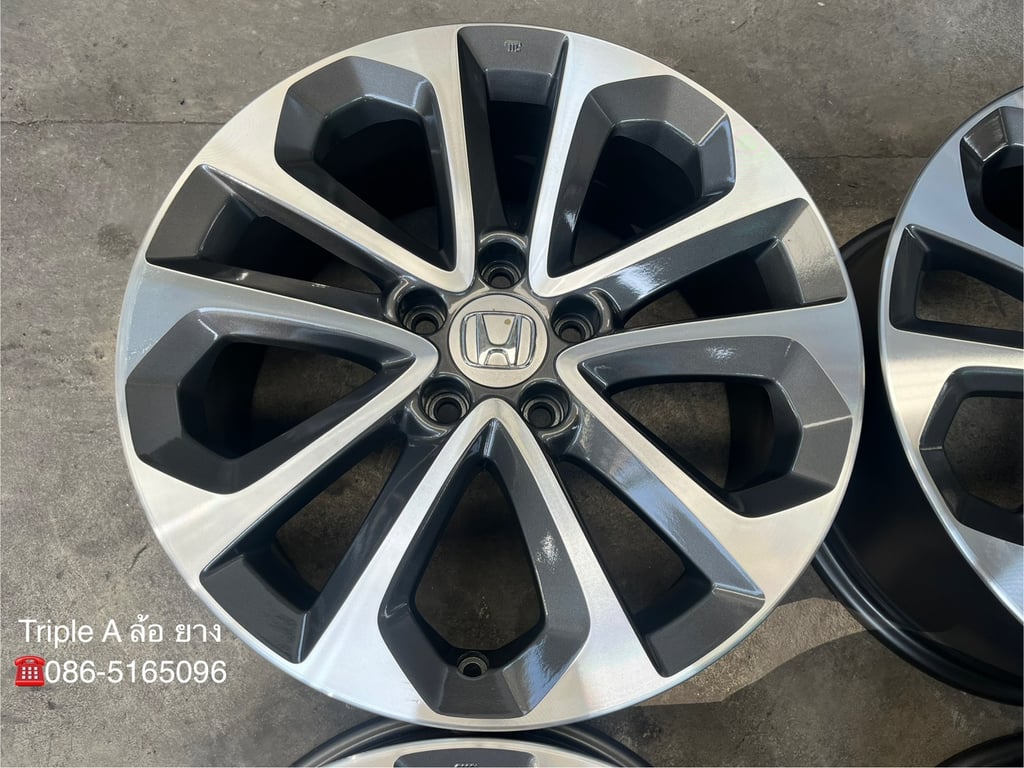 ล้อแม็ก Honda Accord G9 ขอบ 18 สีเทาหน้าเงา สวยกริ๊บ