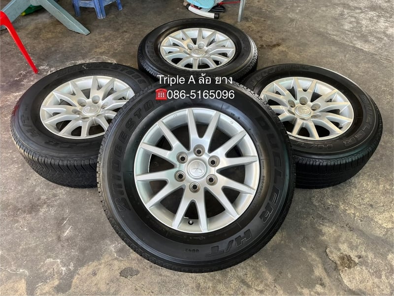 ล้อแม็กแถมยาง 6รู139 Mitsu Triton (ก้ามปู) ขอบ 17