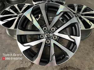 ล้อแม็ก 5รู114 Toyota Corolla Cross ขอบ 18 เทาหน้าเงา