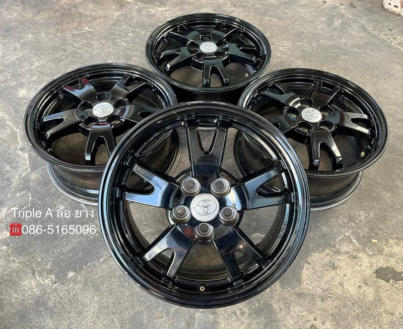 ล้อแม็ก 5รู100 Toyota Prius ขอบ 15 สีดำ