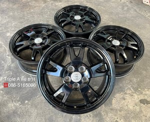ล้อแม็ก 5รู100 Toyota Prius ขอบ 15 สีดำ