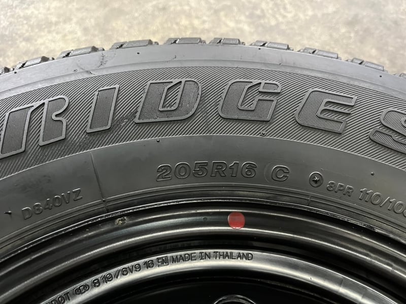 ล้อกระทะ 5รู114 Toyota ขอบ 16 สีดำ แถมยาง 205R16 Bridgestone ปลายปี 18 ล้อกระทะ 5รู114 Toyota ขอบ 16 สีดำ แถมยาง 205R16 Bridgestone ปลายปี 18