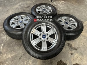 ล้อแม็กป้ายแดง Ford Ranger รุ่นใหม่ ขอบ 17 พร้อมยาง 265-65-17 Bridgestone ปี 21 ล้อแม็กป้ายแดง Ford Ranger รุ่นใหม่ ขอบ 17 พร้อมยาง 265-65-17 Bridgestone ปี 21