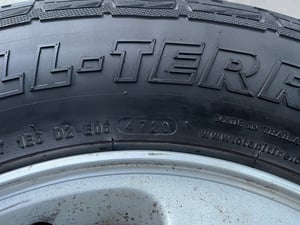 ล้อแม็ก 5รู114 Mitsu Triton ขอบ 15 แถมยาง 235-75-15 OTANI ปี 20 