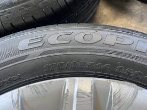 ล้อกระทะแถมยาง 4รู100 Mitsu ขอบ 14