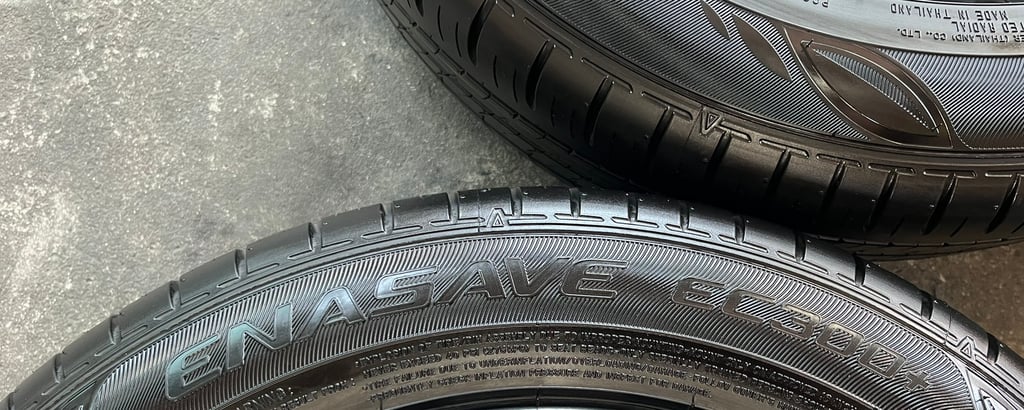 ยางใหม่ป้ายแดง 185-60-16 Dunlop ปลายปี 24 สวยกริ๊บ ถอดจากรถใหม่ป้ายแดง